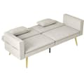 Miniatyrbild 1 av 11: Rootz 2 -sits bäddsoffa - Cabriolet Couch - Sleeper Soffa - Velvet Comfort - 181W x 73d x 78,5H cm - Perfekt för vardagsrum och rum