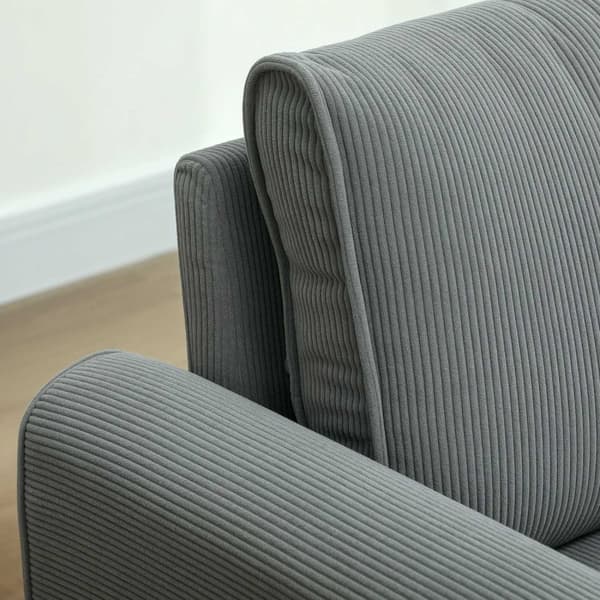 Rootz 2 -sits soffa - tyg soffa - liten soffa - lyxig komfort - 145 x 75 x 78 cm - antracit