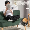 Miniatyrbild 7 av 11: Rootz 2 -sitsig klädda soffa - liten soffa - Elegant Loveseat - Velvete Comfort - 117x56.5x77 cm - Idealisk för moderna bostadsområden