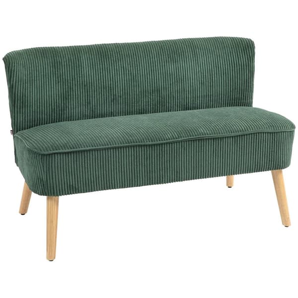 Rootz 2 -sitsig klädda soffa - liten soffa - Elegant Loveseat - Velvete Comfort - 117x56.5x77 cm - Idealisk för moderna bostadsområden