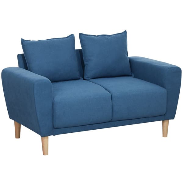 Rootz Two -sits soffa - Modern Couch - Tyg Loveat - Eucalyptus träram - Kompakt komfort - 133 x 73 x 81 cm