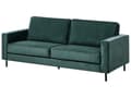 Miniatyrbilde 4 av 11: 3-seters Sofa Mørkegrønn Fløyel Retro Design Stue Aksentstol Svart Ben Spor Arm