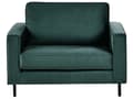 Miniatyrbilde 8 av 11: Sofasett Mørkegrønn Fløyel Polyester 3 Seter Sofa Lenestol Retro Design Stue