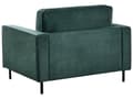 Miniatyrbilde 11 av 11: Sofasett Mørkegrønn Fløyel Polyester 3 Seter Sofa Lenestol Retro Design Stue