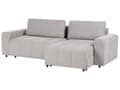 Miniatyrbillede 4 af 11: Sovesofa med Chaiselong Lysegrå 3 Personers Sofa L Formet Dyb Sofaseng Siddemøbel Blød Stofsofa Design Hjørnesovesofa med Opbevaring