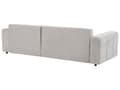 Miniatyrbillede 7 af 11: Sovesofa med Chaiselong Lysegrå 3 Personers Sofa L Formet Dyb Sofaseng Siddemøbel Blød Stofsofa Design Hjørnesovesofa med Opbevaring