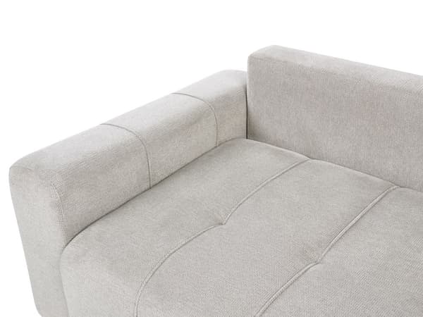 Sovesofa med Chaiselong Lysegrå 3 Personers Sofa L Formet Dyb Sofaseng Siddemøbel Blød Stofsofa Design Hjørnesovesofa med Opbevaring