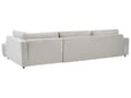 Miniatyrbillede 6 af 11: Sovesofa med Chaiselong Lysegrå 4 Personers Sofa L Formet Dyb Sofaseng Siddemøbel Blød Stofsofa Design Hjørnesovesofa med Opbevaring