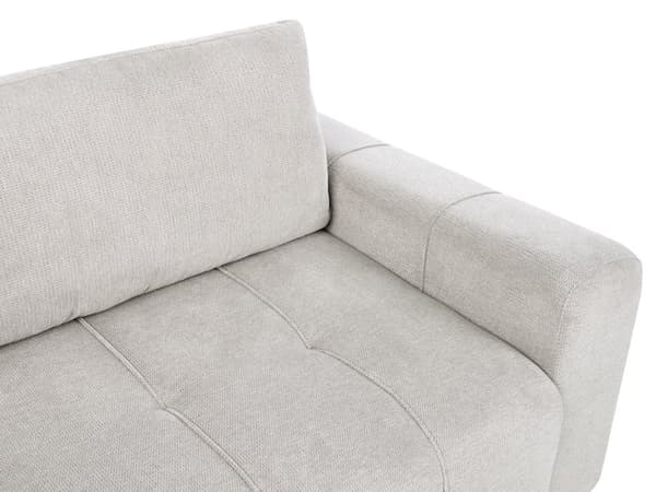 4 Hjørneseter Sovesofa Venstrehendt Lysegrå Stoffpolstring med Oppbevaring Tykt Polstret Moderne Stil Stue Møbler