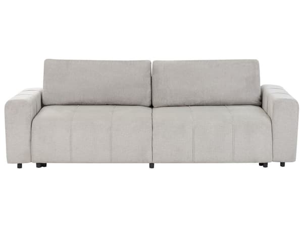 3-seters Sofa Lysegrå Stofftrekk med Oppbevaring Tykt Polstret Moderne Stil Stue Møbler
