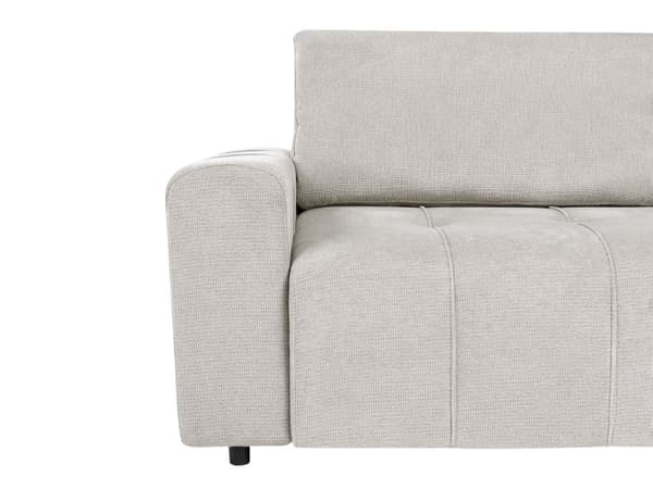 4 Hjørneseter Sovesofa Høyrehendt Lysegrå Stoffpolstring med Oppbevaring Tykt Polstret Moderne Stil Stue Møbler