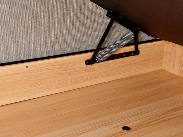 4 Hjørneseter Sovesofa Høyrehendt Lysegrå Stoffpolstring med Oppbevaring Tykt Polstret Moderne Stil Stue Møbler