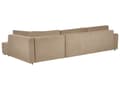 Miniatyrbillede 6 af 11: Sovesofa med Chaiselong Brun 4 Personers Sofa L Formet Dyb Sofaseng Siddemøbel Blød Stofsofa Design Hjørnesovesofa med Opbevaring