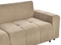 Miniatyrbillede 9 af 11: Sovesofa med Chaiselong Brun 4 Personers Sofa L Formet Dyb Sofaseng Siddemøbel Blød Stofsofa Design Hjørnesovesofa med Opbevaring