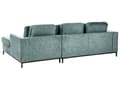 Miniatyrbillede 5 af 11: Hjørnesofa med Chaiselong Blågrøn Velour 4 Personers Sofa L Formet Dyb Sofahjørne Siddemøbel Blød Stofsofa Venstrevendt