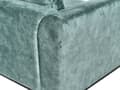 Miniatyrbillede 9 af 11: Hjørnesofa med Chaiselong Blågrøn Velour 4 Personers Sofa L Formet Dyb Sofahjørne Siddemøbel Blød Stofsofa Venstrevendt