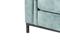 Miniatyrbillede 10 af 11: Hjørnesofa med Chaiselong Blågrøn Velour 4 Personers Sofa L Formet Dyb Sofahjørne Siddemøbel Blød Stofsofa Venstrevendt