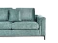 Miniatyrbillede 6 af 11: Hjørnesofa med Chaiselong Blågrøn Velour 4 Personers Sofa L Formet Dyb Sofahjørne Siddemøbel Blød Stofsofa Højrevendt
