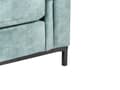 Miniatyrbillede 10 af 11: Hjørnesofa med Chaiselong Blågrøn Velour 4 Personers Sofa L Formet Dyb Sofahjørne Siddemøbel Blød Stofsofa Højrevendt