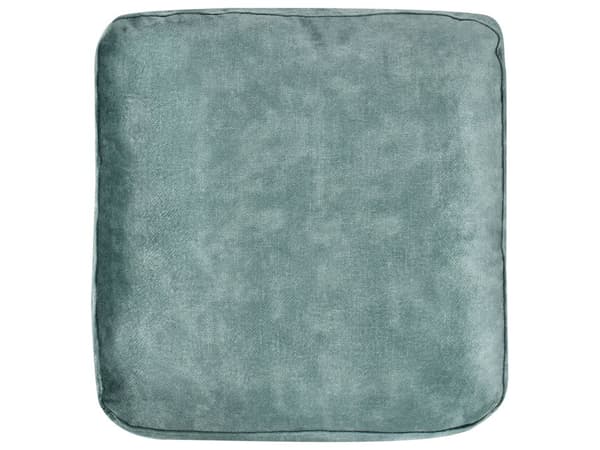 Hjørnesofa med Chaiselong Blågrøn Velour 4 Personers Sofa L Formet Dyb Sofahjørne Siddemøbel Blød Stofsofa Højrevendt