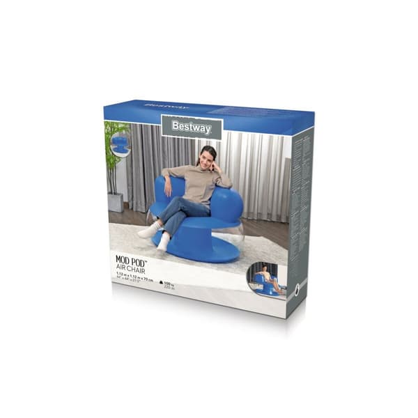 Uppblåsbar fåtölj Bestway Multicolour 112 x 70 x 112 cm
