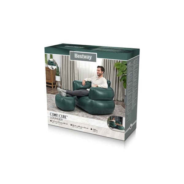 Oppblåsbar lenestol Bestway Flerfarget 107 x 80 x 99 cm