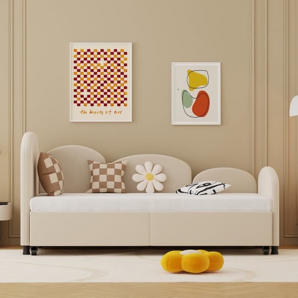 Rootz soffa säng med lådor - konvertibel säng - sovande soffa - barns rumskomfort - 210 cm x 99 cm x 82,5 cm