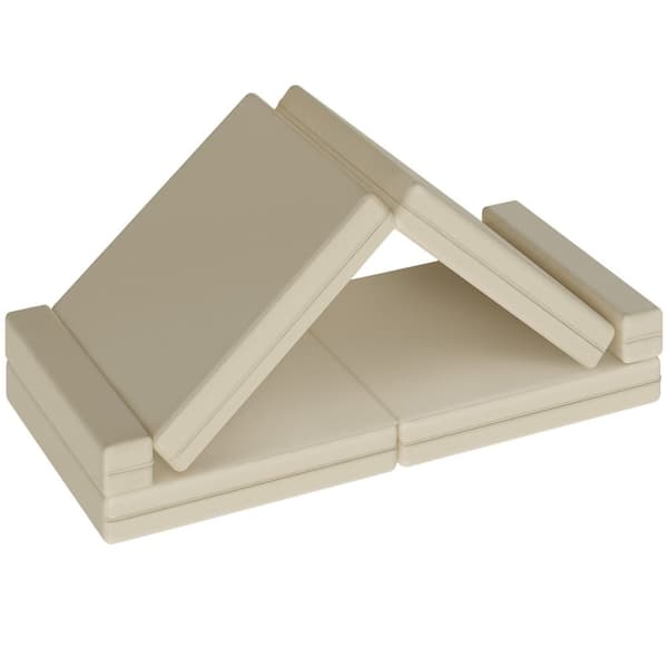 Børnesofa Lilly, 8-delt, med sovefunktion - 160 cm,beige