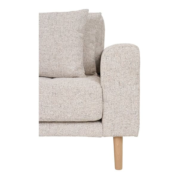 Lido soffa Vänstersvängd med fyra kuddar beige.