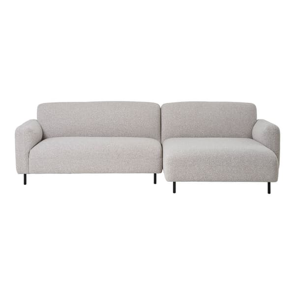 Salvador sofa høyrevendt lysegrå.