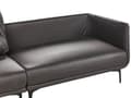 Miniatyrbilde 8 av 11: 3-seters sofa Svart Vegansk skinn Polyester Industriell og moderne stil Stue