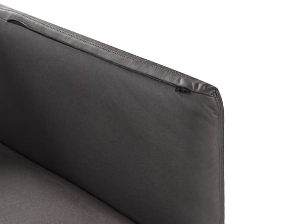3-seters sofa Svart Vegansk skinn Polyester Industriell og moderne stil Stue