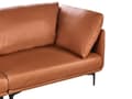 Miniatyrbilde 7 av 11: 3-seters sofa Gyllenbrun Vegansk skinn Polyester Industriell og moderne stil Stue
