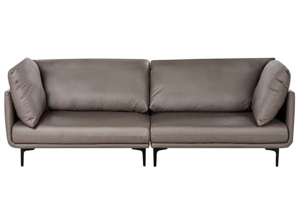 3-seters sofa Brun Vegansk skinn Polyester Industriell og moderne stil Stue