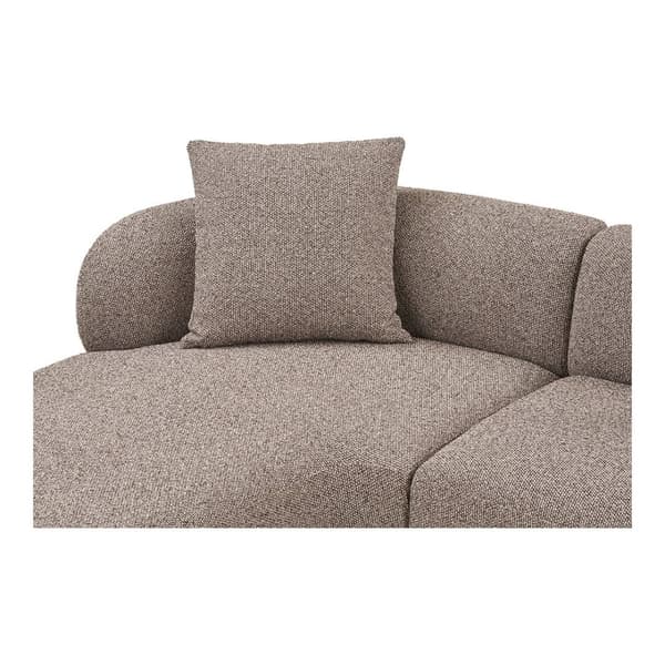 Kingston sofa med 2 puter, venstrevendt brun.