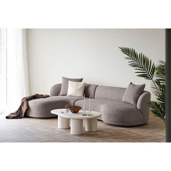 Kingston sofa med 2 puter, venstrevendt brun.