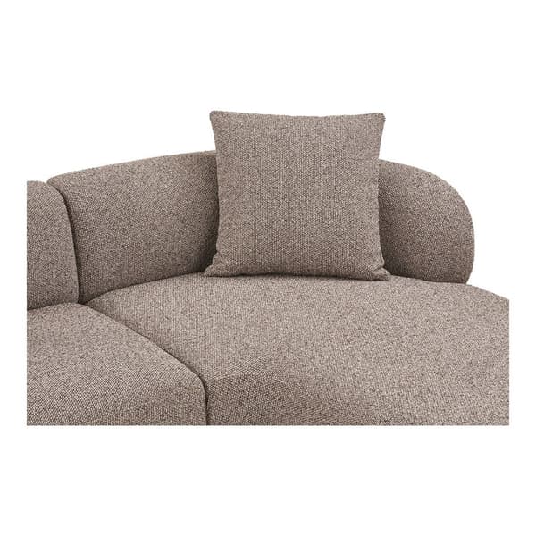 Kingston sofa med 2 puter, høyrevendt brun.