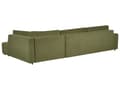 Miniatyrbillede 6 af 11: Sovesofa med Chaiselong Grøn 4 Personers Sofa L Formet Dyb Sofaseng Siddemøbel Blød Stofsofa Design Hjørnesovesofa med Opbevaring