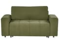 Miniatyrbillede 1 af 11: Sovesofa Grøn Polyester 2 Personers Moderne Blød Sofa Sofaseng To Personers Designsofa Praktisk Splitback Stofsofa med Opbevaring