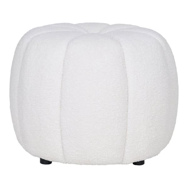 Rootz off -white pouf - ottoman - fotvall - komfort och stil - 48 cm x 38 cm x 48 cm