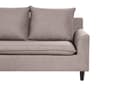 Miniatyrbillede 6 af 11: Hjørnesofa med Chaiselong Taupe Polyester 3 Personers Sofa L Formet Sofa Dyb Blød Stofsofa Design Højrevendt