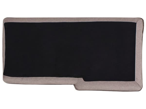 Hjørnesofa med Chaiselong Taupe Polyester 3 Personers Sofa L Formet Sofa Dyb Blød Stofsofa Design Højrevendt