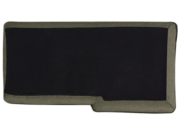 Hjørnesofa med Chaiselong Grøn Polyester 3 Personers Sofa L Formet Sofa Dyb Blød Stofsofa Design Venstrevendt