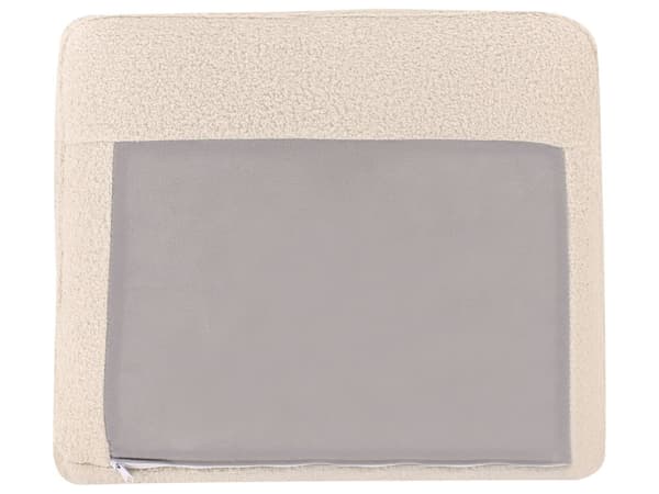 Sofa Beige Bouclé 3-seter Svarte metallben Puter Moderne design Stue