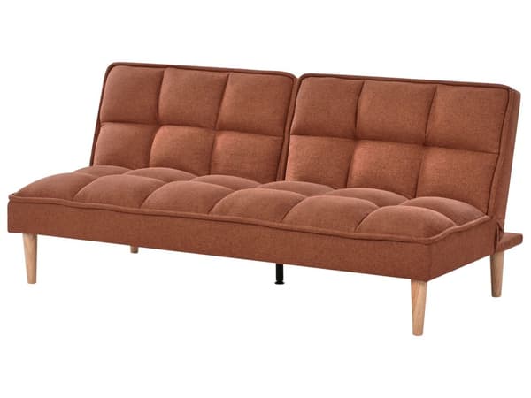 Sovesofa Gyllenbrun 3-seters Sovesofa med Quiltet Rygg