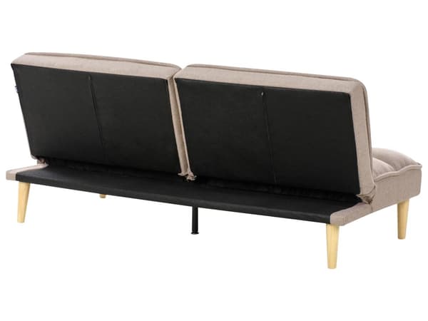 Sovesofa Lysebrun 3-seters Sovesofa med Quiltet Rygg