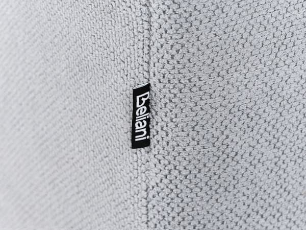 Moderne Lys Blå 3-seters Stoffsofa med Puter Vannbestandig Polstring Plushy Look