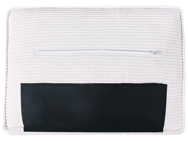 Sofa Kordfløyel Hvit 2 Seter Komfortabel Stue Moderne Design Retro Stil