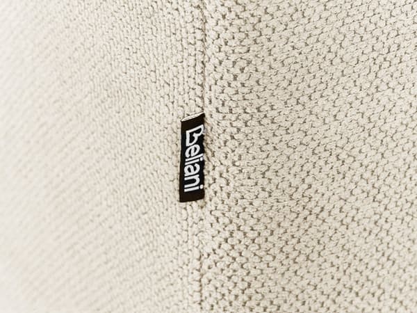 Moderne Lys Beige 3-seters Stoffsofa med Puter Vannbestandig Polstring Plushy Look