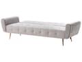 Miniatyrbillede 6 af 11: Sovesofa Lysegrå Polyester 3 Personers Moderne Blød Sofa Sofaseng Tre Personers Designsofa Praktisk Splitback Stofsofa God Liggekomfort